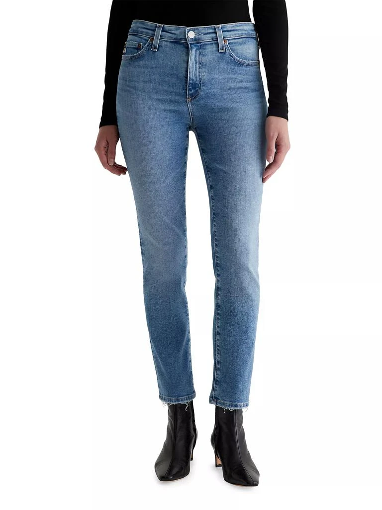 AG Jeans Mari Straight-Leg Crop Jeans 1