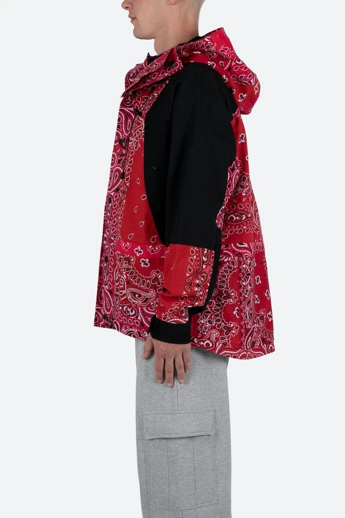 MNML Hooded Bandana Jacket - Red 4