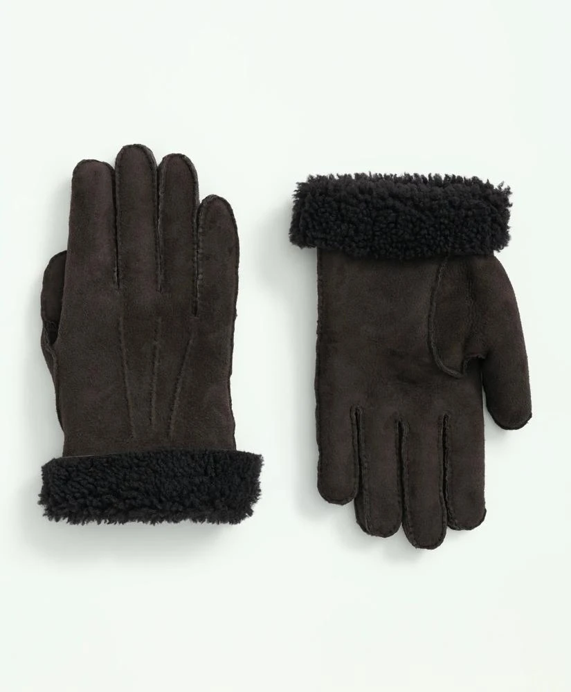 Brooks Brothers Shearling Sheepskin Gloves
