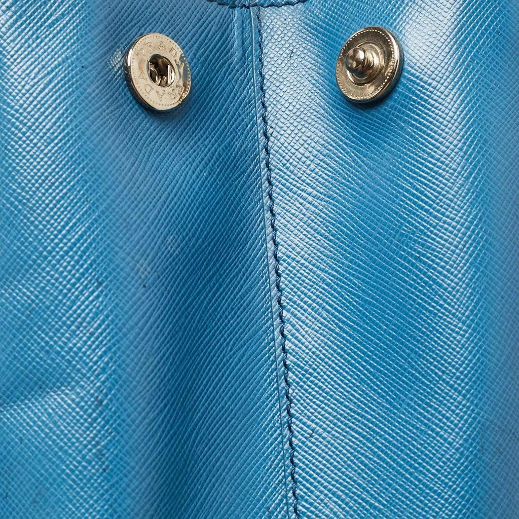 Prada Prada Blue Saffiano Lux Leather Large Double Zip Tote 14
