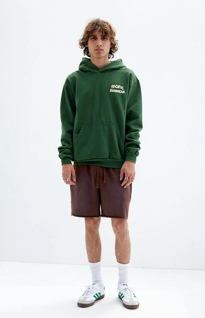 PacSun Brown Acid Wash Sweat Shorts 6