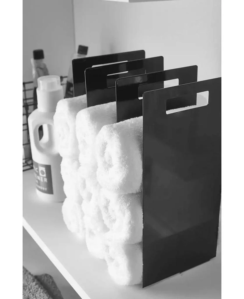 Yamazaki Home Tower Interlocking Towel Organizer Set of 2 12