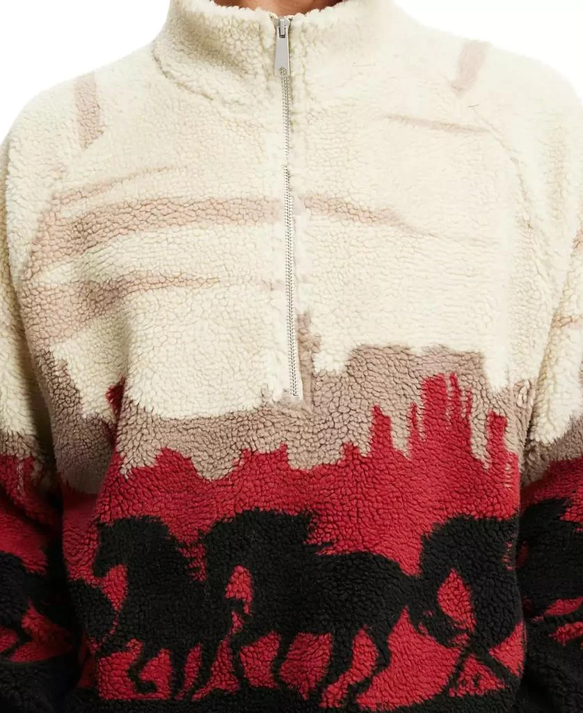 Cotton On Men's Teddy 1/2 Zip Fleece Sweatshirt 4