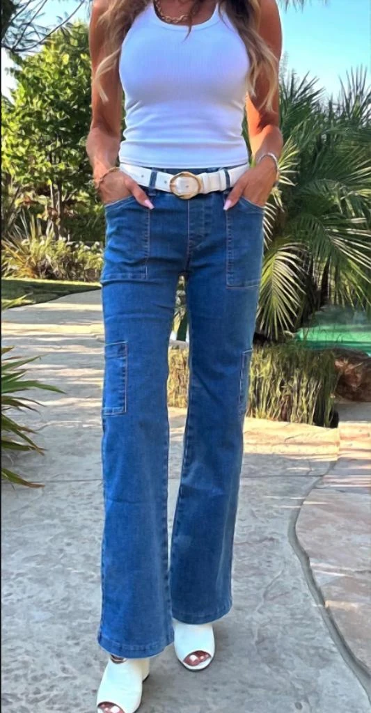 BEVY FLOG Bevy Flog - Rose Cargo Wide Leg Pants 3