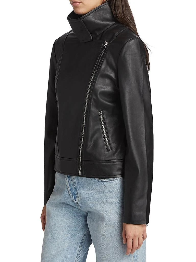 Susana Monaco Faux Leather Moto Jacket 4