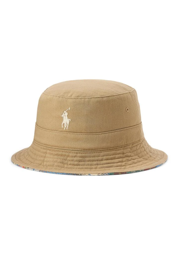 Ralph Lauren Reversible Twill-Flannel Bucket Hat