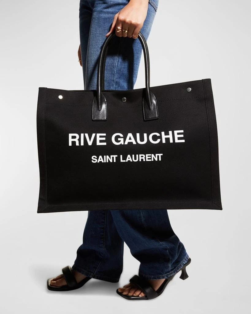 Yves Saint Laurent Rive Gauche Tote Bag in Canvas 5