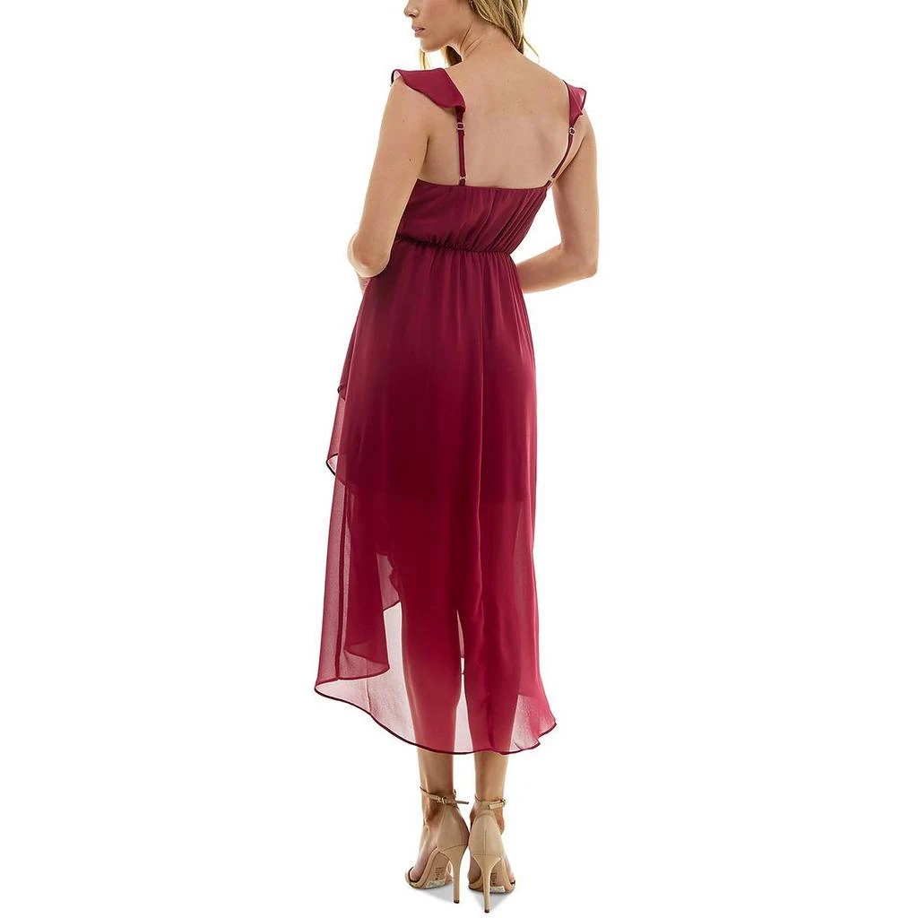 BCX Juniors Womens Ruffled Asymmetric Maxi Dress 2
