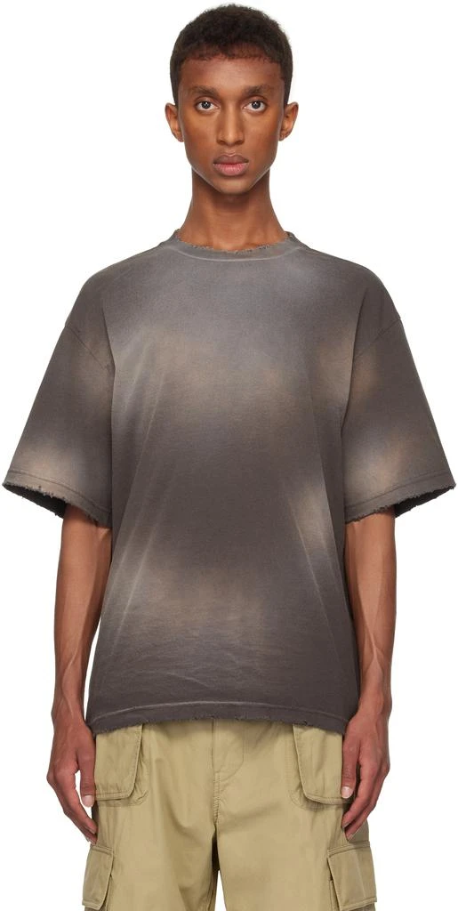 We11done Gray Standard Logo Washed T-shirt 1