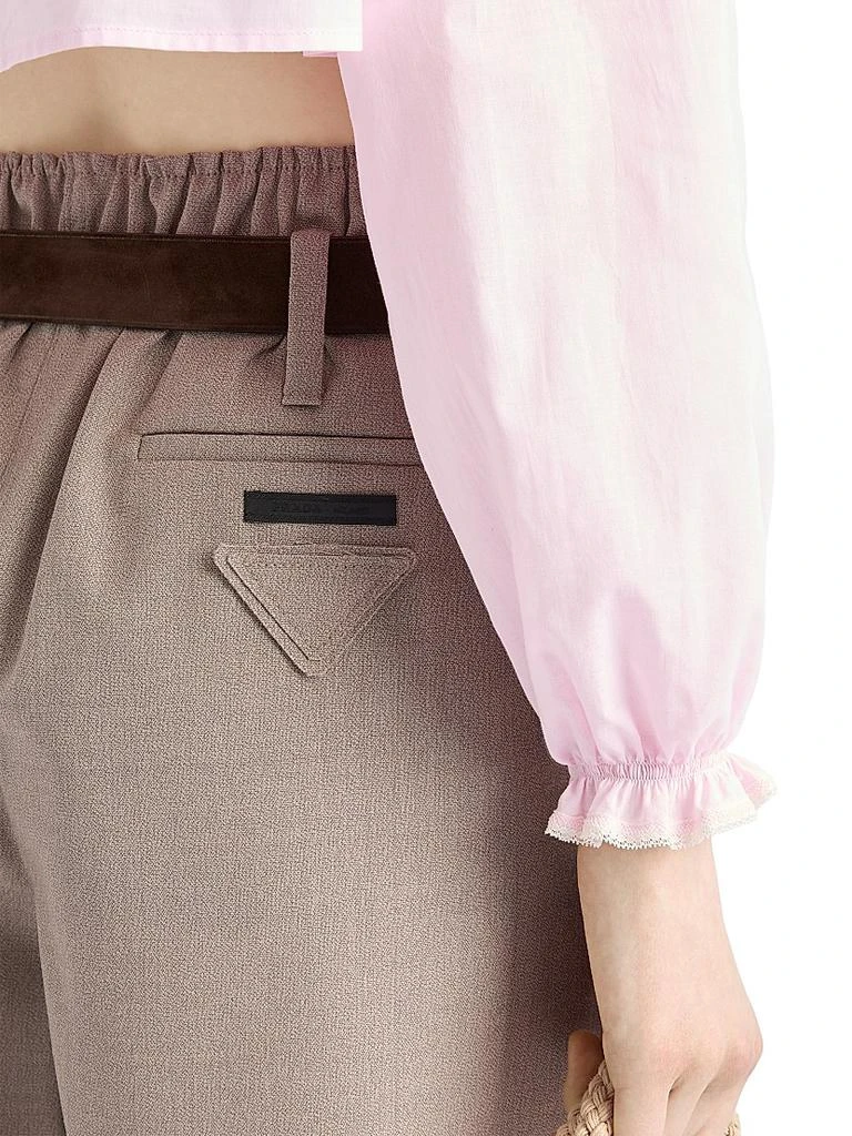 Prada Mouliné Wool Shorts 6