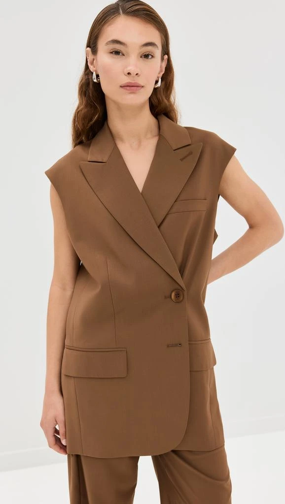 Tibi Tropical Wool Liam Vest 1