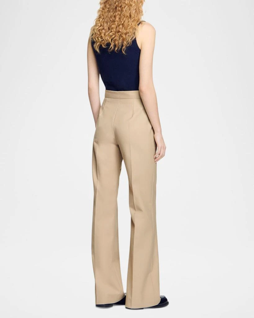 Sandro Elion Pleated Wool-Blend Trousers 3