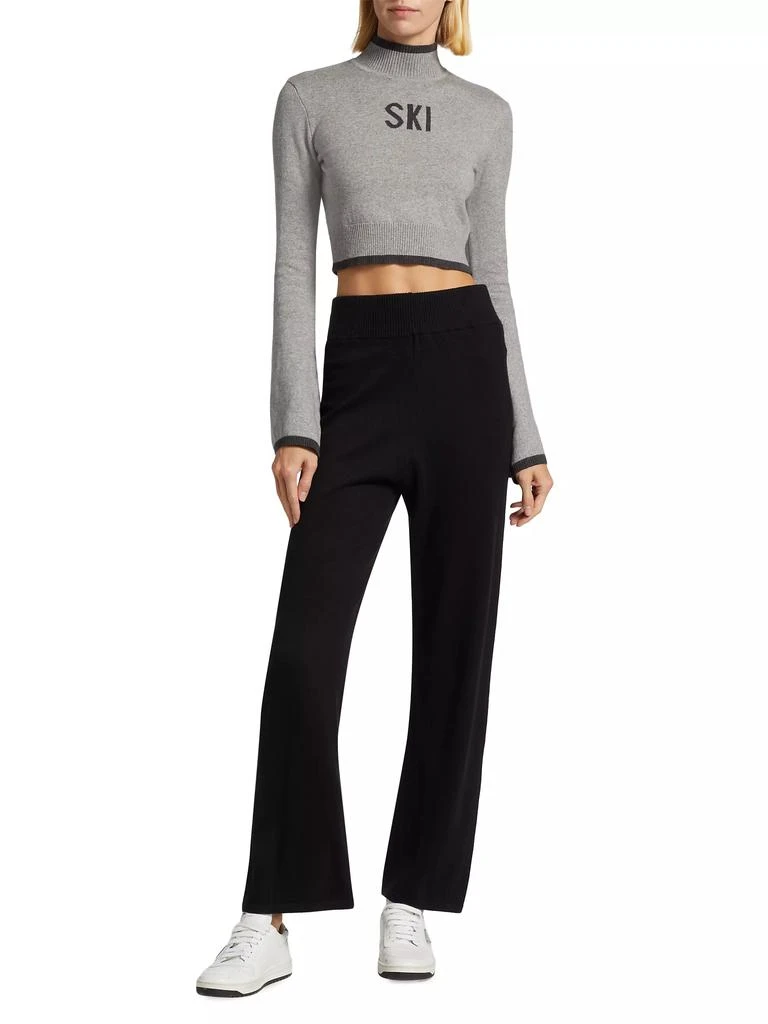 Year Of Ours Ski Cropped Bell-Sleeve Sweater 2