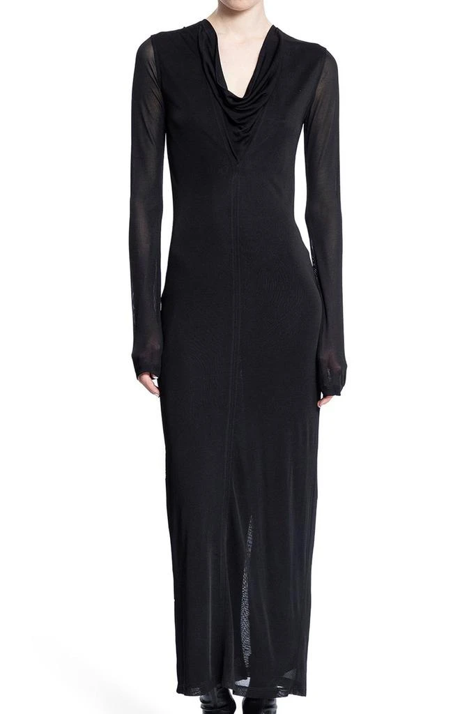 Totême Totême Draped V-Neck Long Sleeved Dress 1