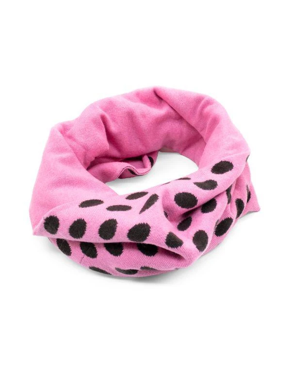 Portolano Polka Dot Merino Wool Blend Infinity Scarf 1