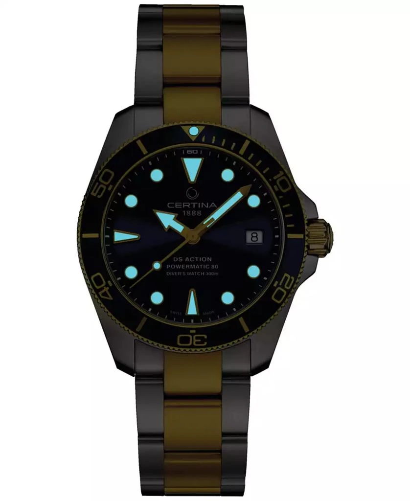 Certina Unisex Swiss Automatic DS Action Diver Two-Tone Stainless Steel Bracelet Watch 38mm 5