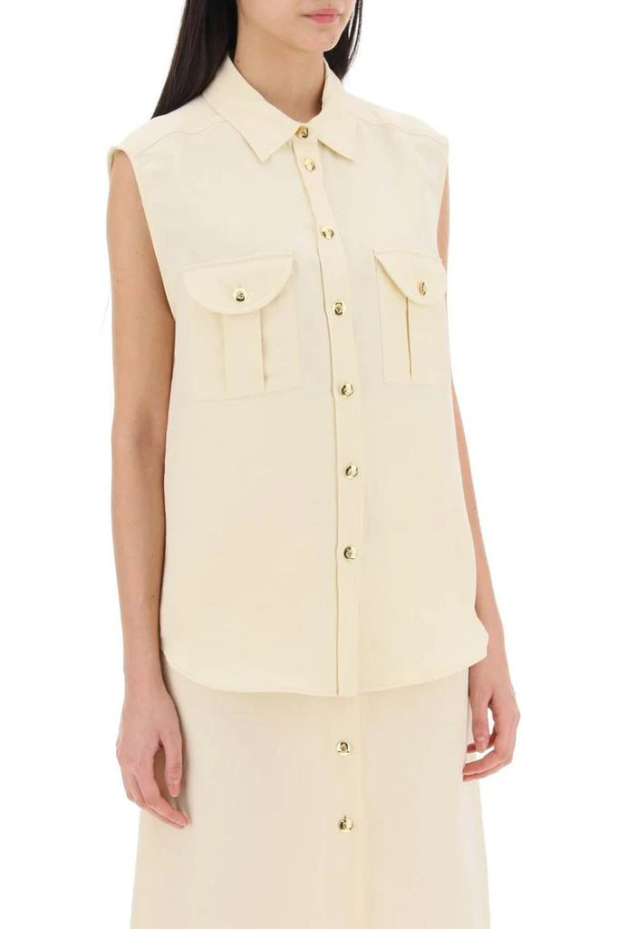 BLAZÉ MILANO savannah pekín sleeveless shirt 2