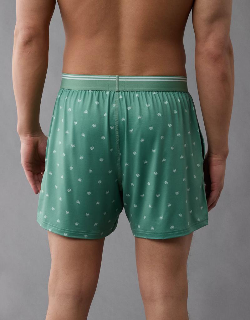 AE AEO Men's St. Patrick's Day Clovers Ultra Soft Pocket Boxer Short