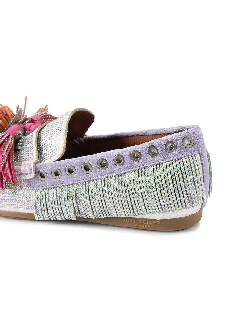 Kurt Geiger Women's Pom Pom Moccasin Loafer Flats 4