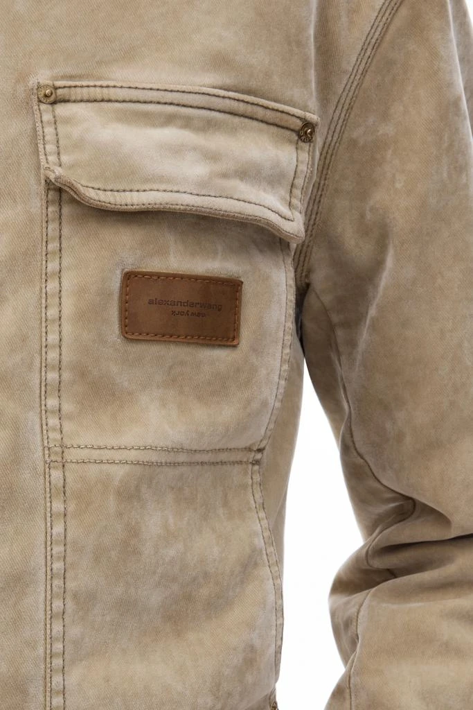 Alexander Wang Workwear Jacket with Weathered Flocking 5