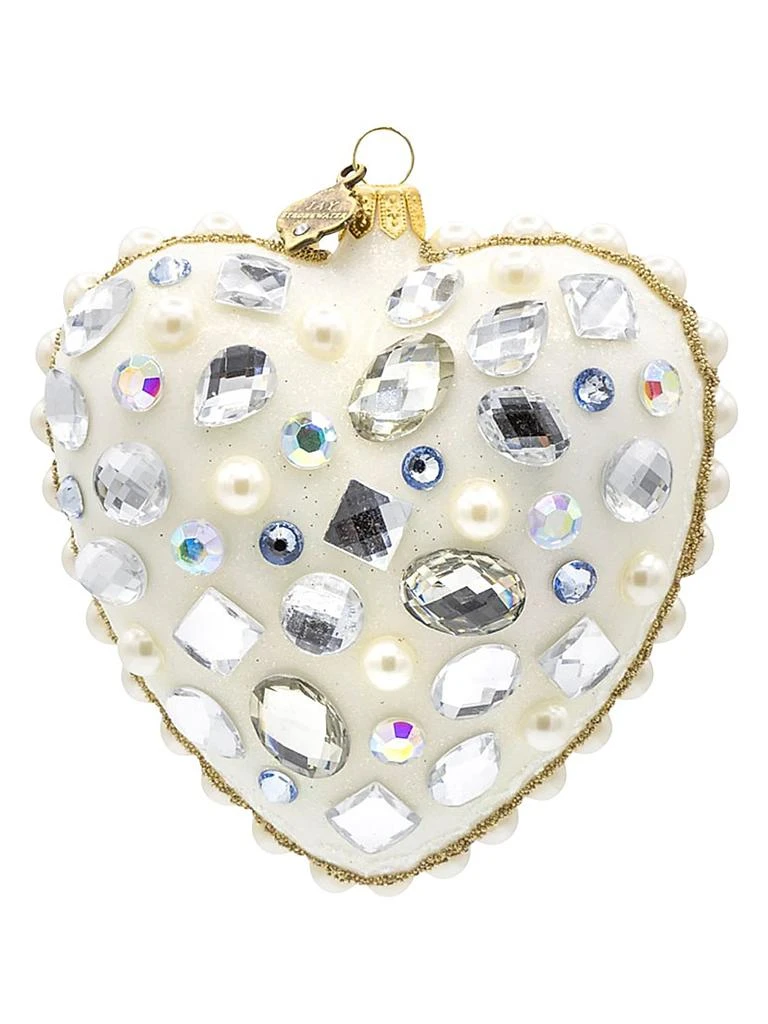 Jay Strongwater Bejeweled Heart Ornament