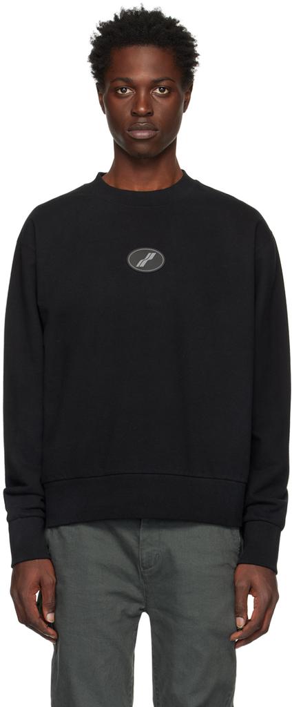 We11done Black Symbol Wappen Sweatshirt