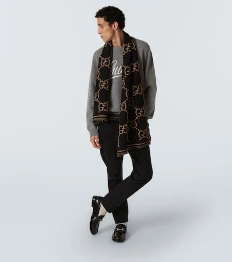 Gucci GG wool jacquard scarf 4