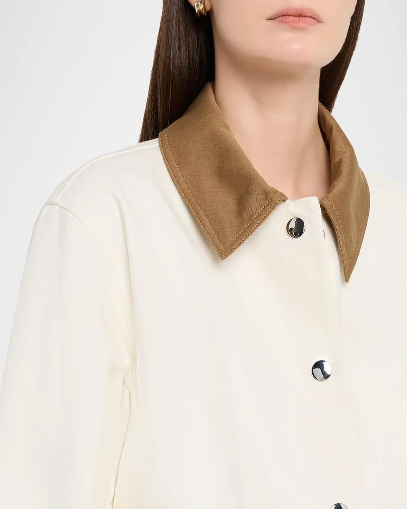 Tanya Taylor Troy Contrast Denim Jacket 5