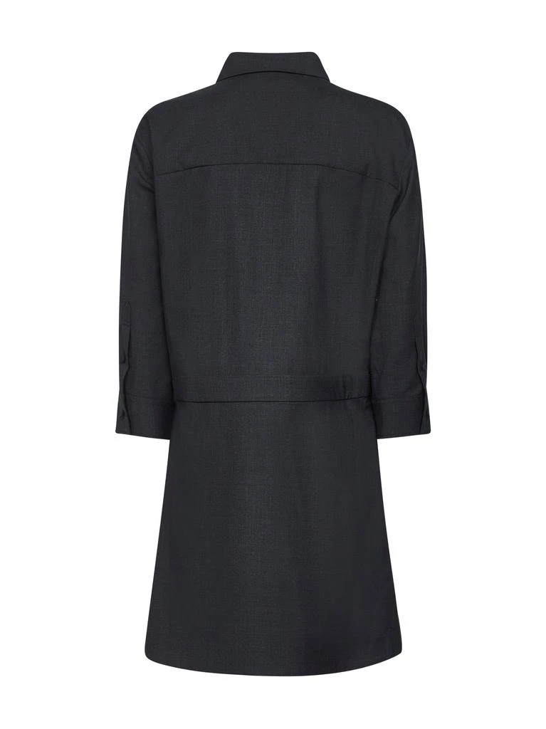 Gucci GUCCI | Gray wool shirt dress with Horsebit | Women | 42 2