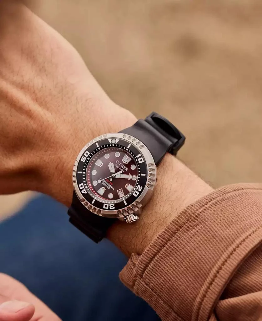 Citizen Men
s Promasters Sea Dive Black BENEBiOL™ PU Strap Watch 46mm 4