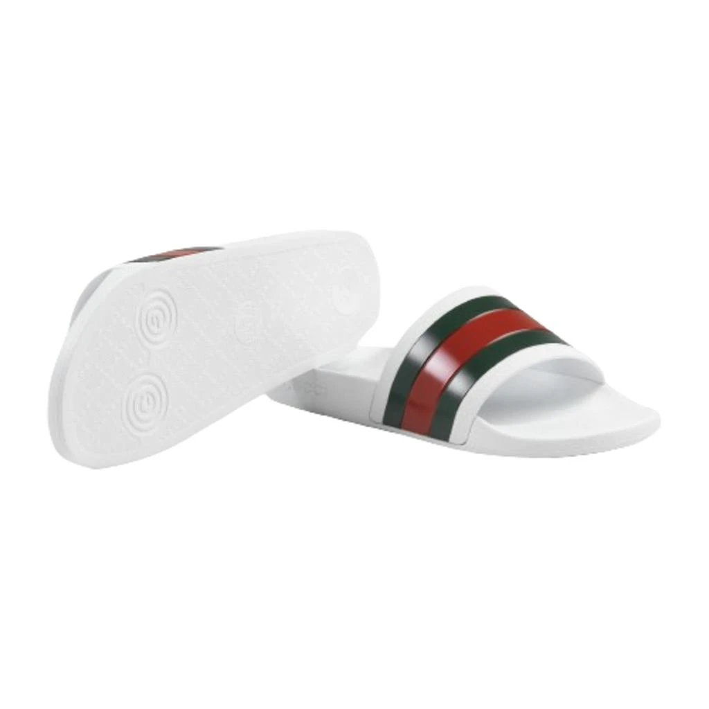 Gucci Men's Web Rubber Slide Sandals 5