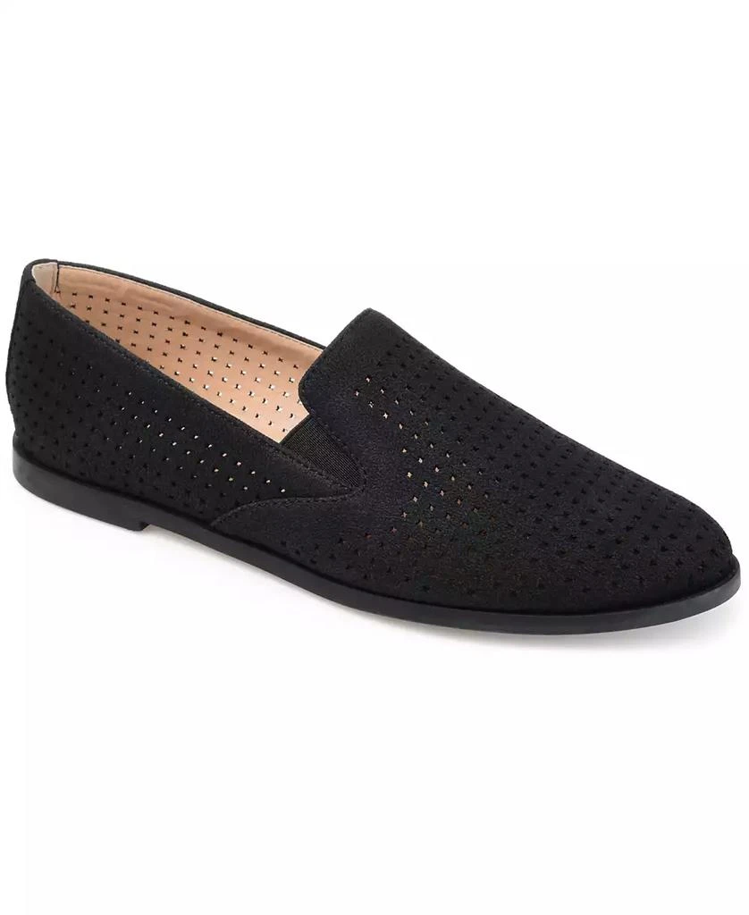 Journee Collection Women's Lucie Perforated Slip On Loafers 1