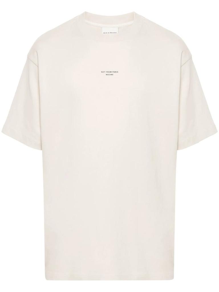 Drôle de Monsieur Drôle De Monsieur Le T-Shirt Slogan Classique Clothing