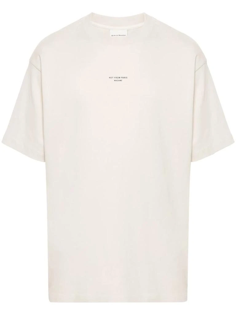 Drôle de Monsieur Drôle De Monsieur Le T-Shirt Slogan Classique Clothing 1