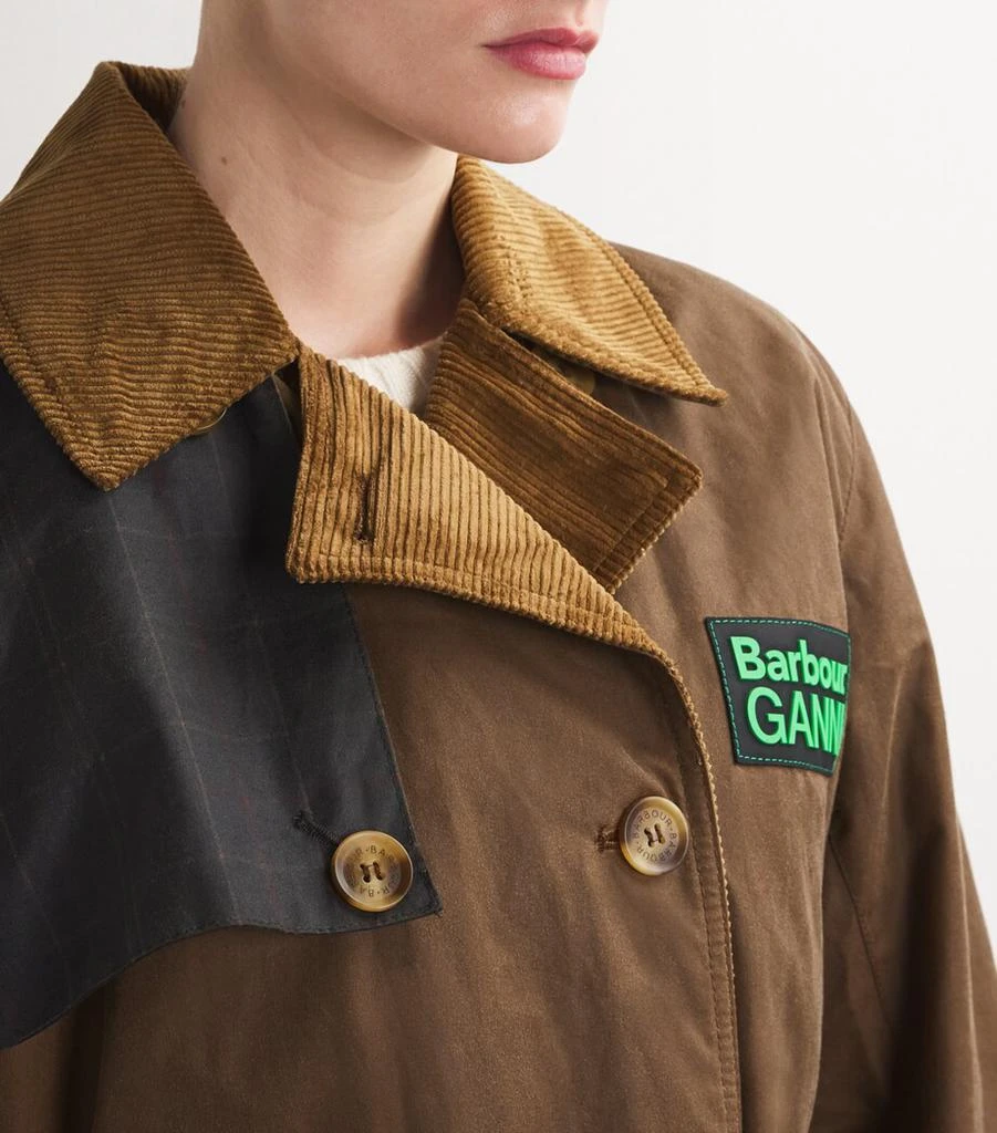 Barbour x GANNI Waxed Trench Coat 7