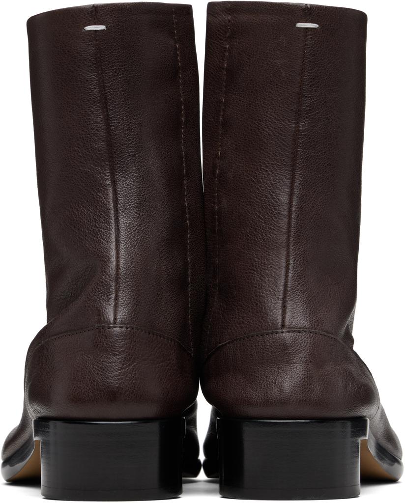 MAISON MARGIELA Brown Tabi Ankle Boots