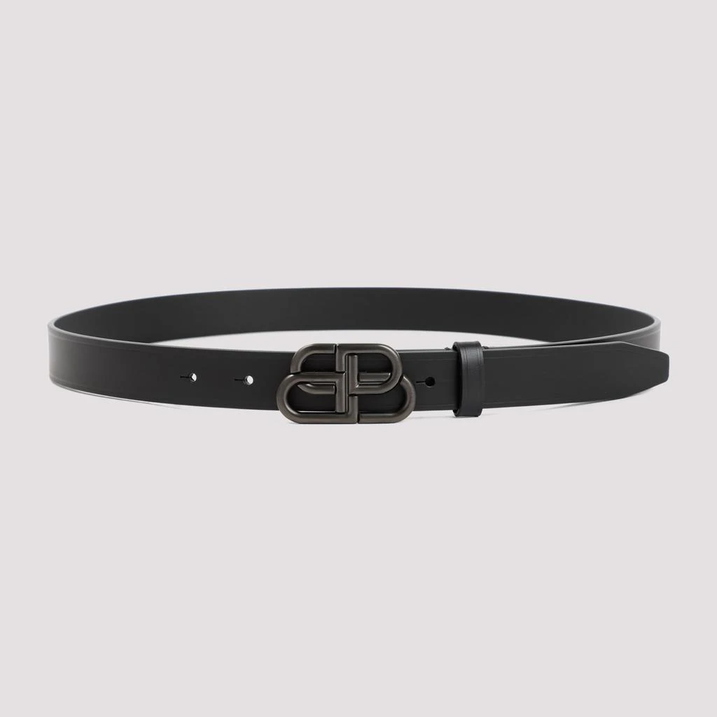 Balenciaga Leather Bb Belt 1