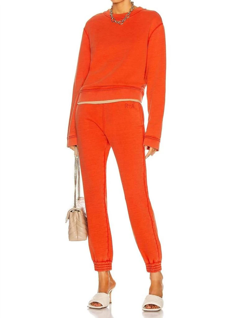 RTA Sydney Sweatpant In Faded Orange 4