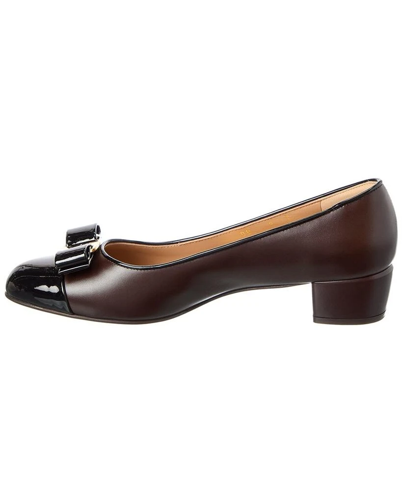 Salvatore Ferragamo Ferragamo Vara Leather 
Patent Pump 2