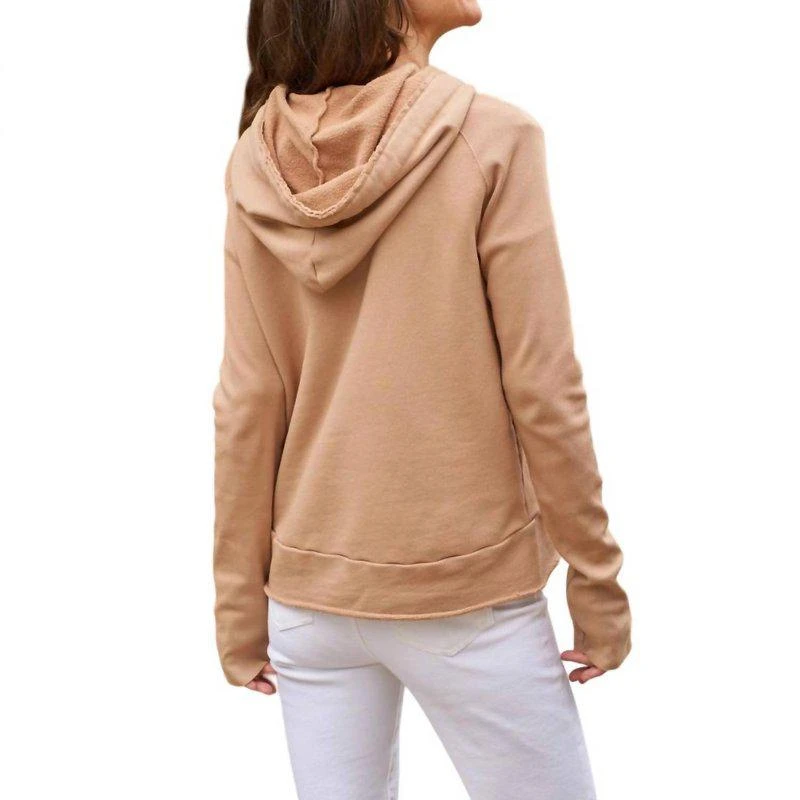 Frank & Eileen Melanie-Essential Hoodie In Camel 2