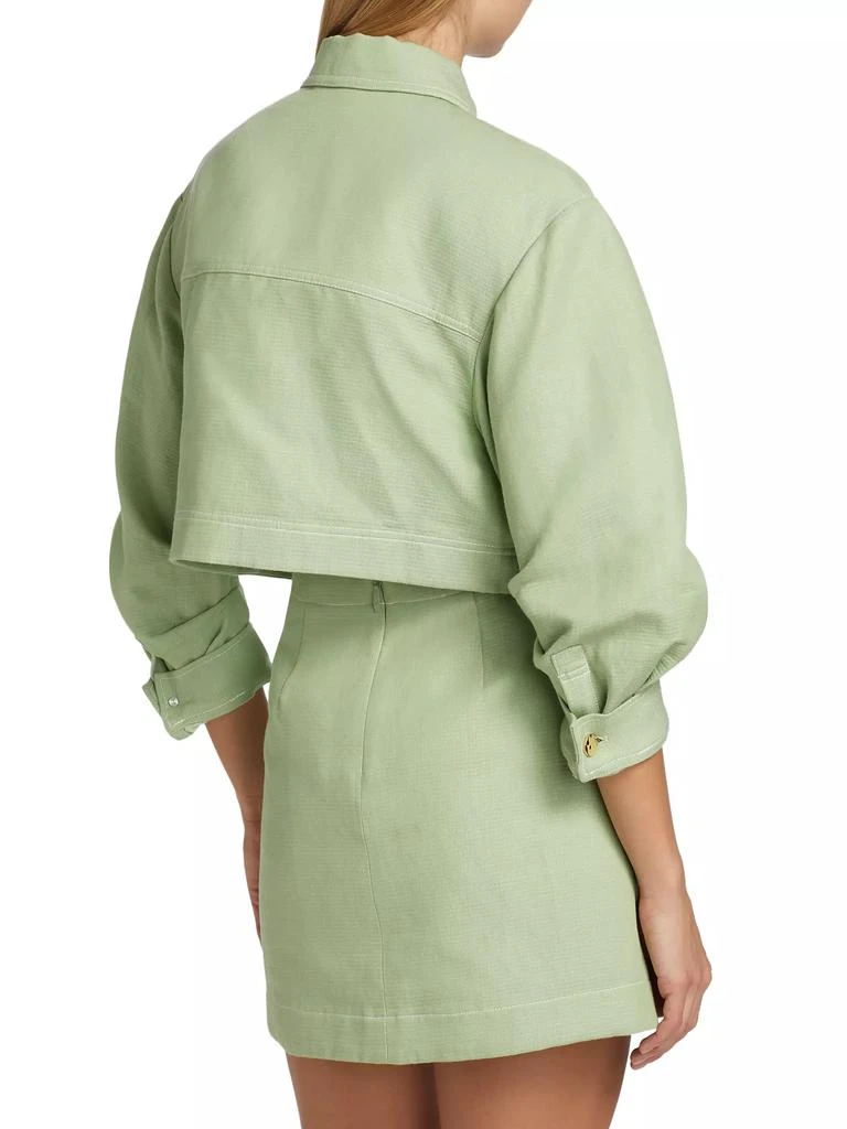 Acler Bradbury Crop-Sleeve Jacket 5