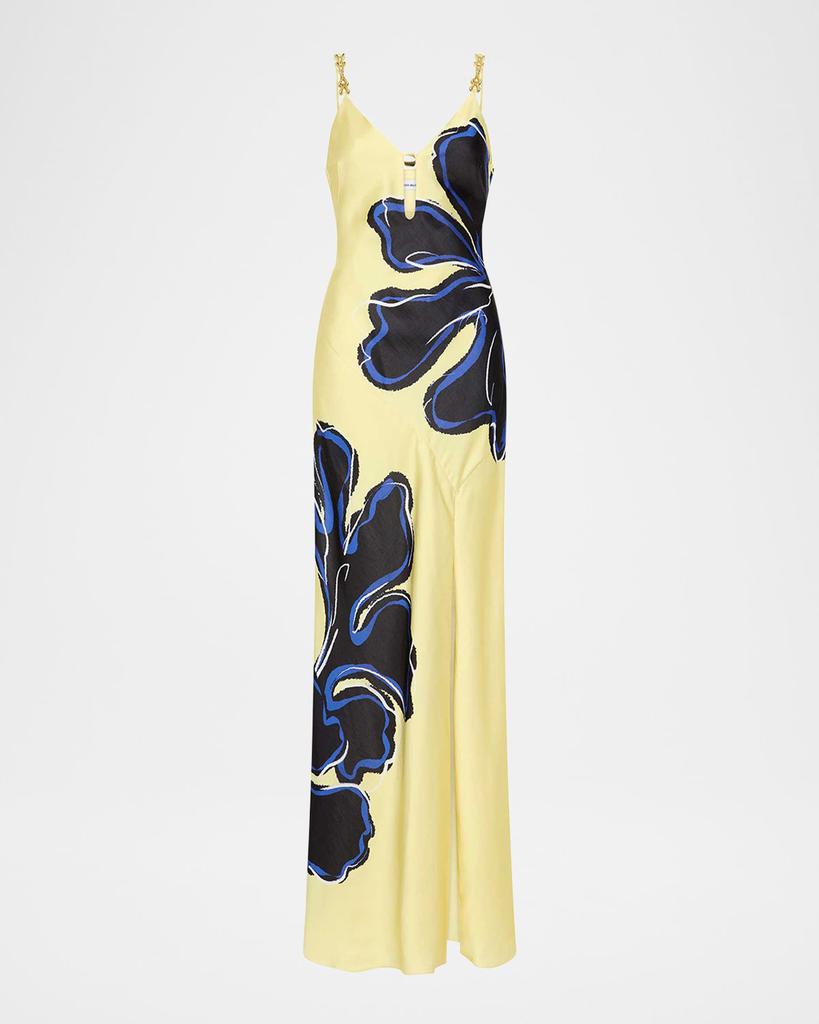 新作【Rebecca Vallance】Gloria sequined floralapplique gown Gloria sequined floral-appliqué gown in gold - Rebecca