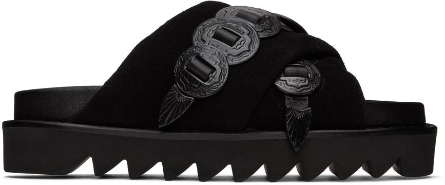 【関税込み】Toga Pulla SSENSE限定 ブラック ミュール Toga PullaのSSENSE 日本限定 ブラック ミュールがセール中
