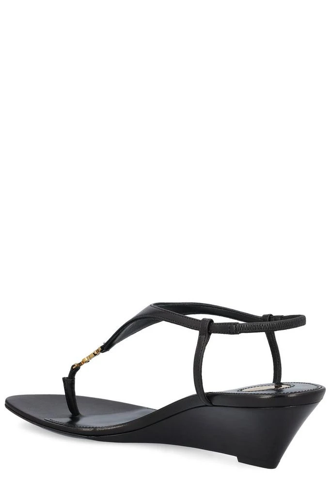 Yves Saint Laurent Saint Laurent Cassandra Logo Plaque Slingback Sandals 3