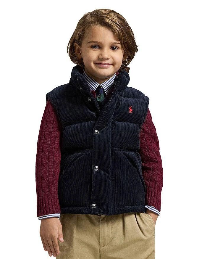 Ralph Lauren Boys' Convertible Corduroy Down Jacket - Little Kid 2