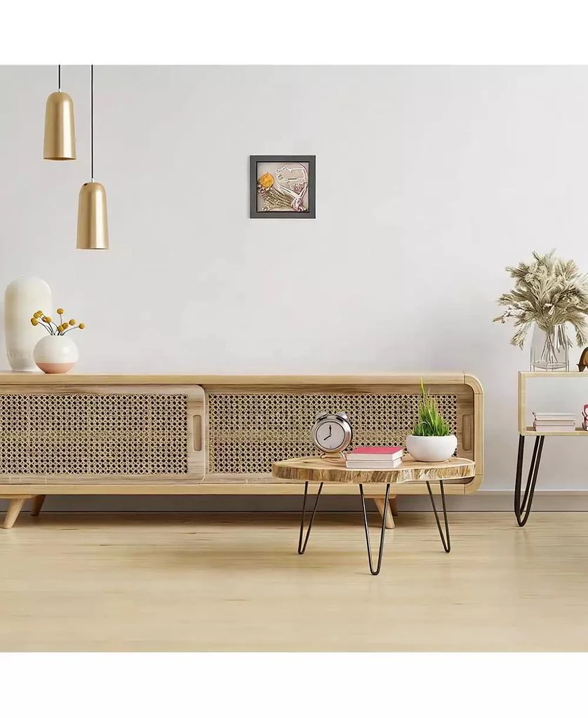 YIGII Shadow Box Frame: Magnetic Door, Linen Back, Durable Wood 5