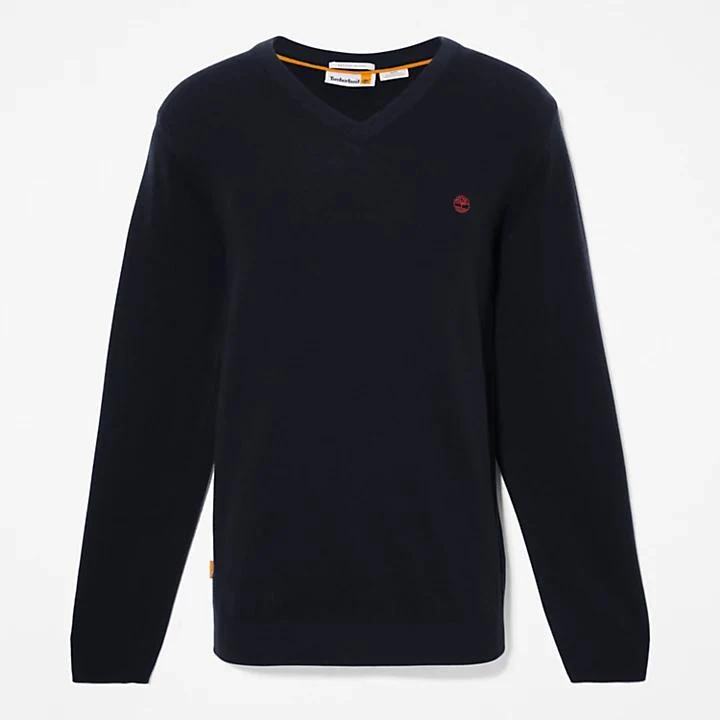 Timberland Cohas Brook V-Neck Sweater for Men in Navy 6