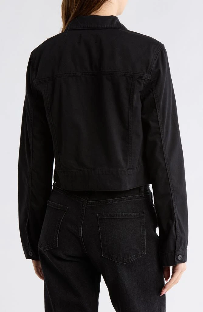 Paige Chara Crop Denim Shirt Jacket 2