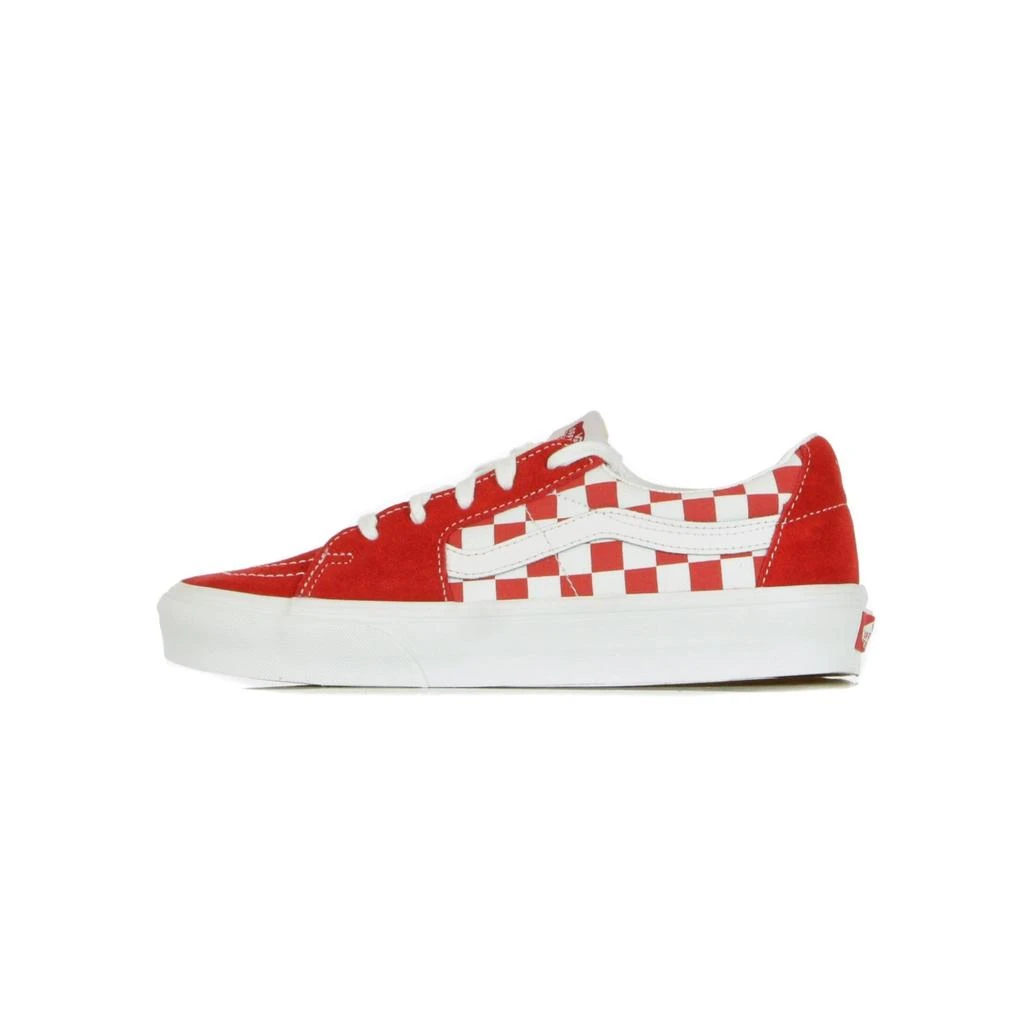 Vans Sk8-low Men's Shoe (canvas/suede) Racing Red/checkerboard