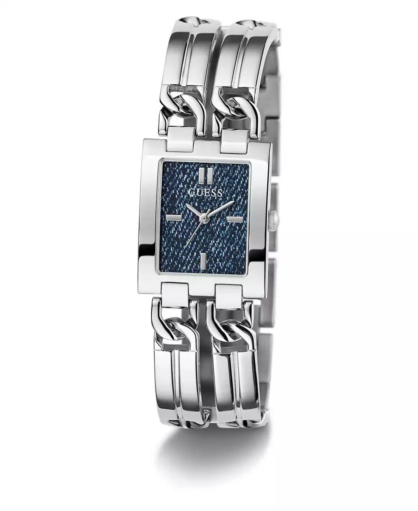 GUESS Women's Analog Silver Steel Watch 24mm 5